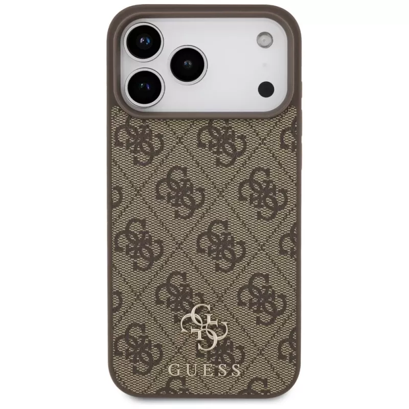 GUESS 4G Small Classic Logo MagSafe-hoesje voor iPhone 18 Pro Max / 17 Pro Max - bruin