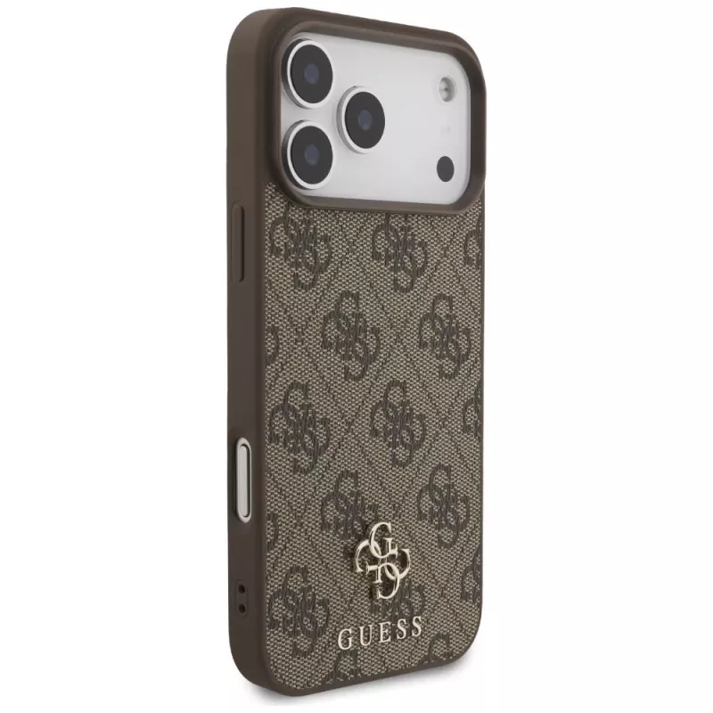 GUESS 4G Small Classic Logo MagSafe-hoesje voor iPhone 18 Pro Max / 17 Pro Max - bruin
