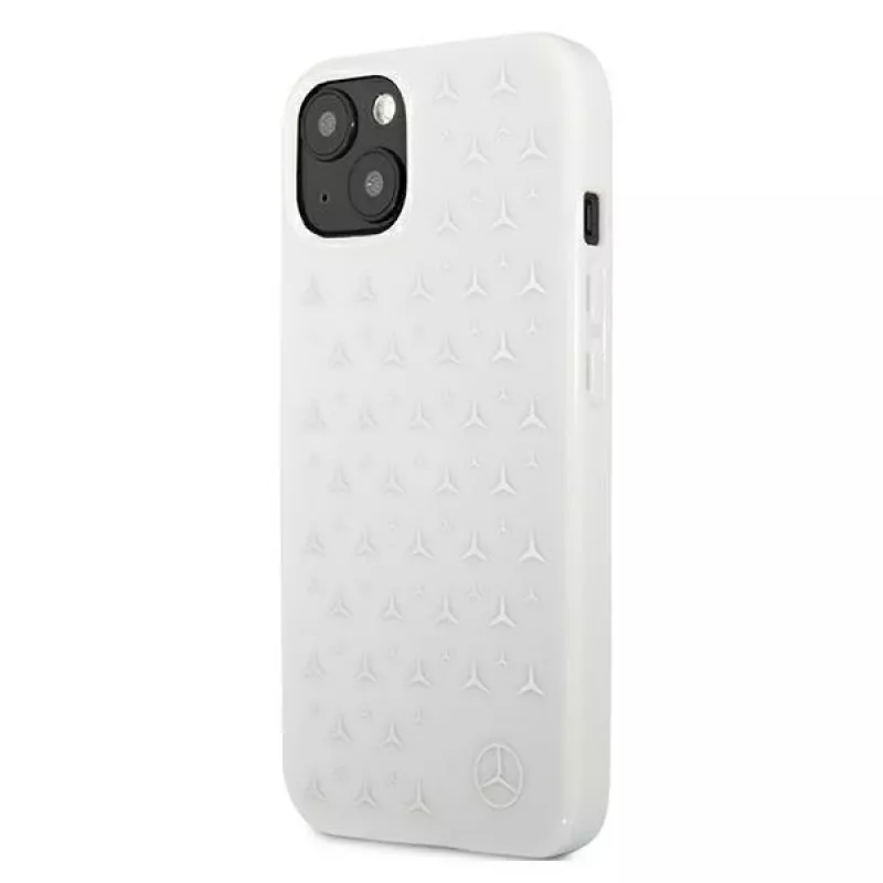 Mercedes-Benz Silver Stars hardcase voor iPhone 13/14/15 6,1 inch - wit