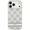 DKNY ruitpatroon met opgedrukte strepen hoesje voor iPhone 17 Pro Max - beige