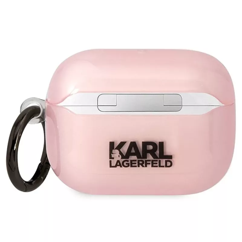 Karl Lagerfeld KLAPHNCHTCP AirPods Pro hoesje roze Ikonik Choupette