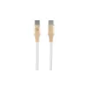 GUESS GUCCLALRGDD USB-C naar USB-C kabel 1,5 m snelladen lichtgoud reliëflogo