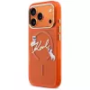 Karl Lagerfeld IML Choupettes Karl Script Logo MagSafe-hoesje voor iPhone 17 Pro Max, oranje