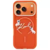 Karl Lagerfeld IML Choupettes Karl Script Logo MagSafe-hoesje voor iPhone 17 Pro Max, oranje