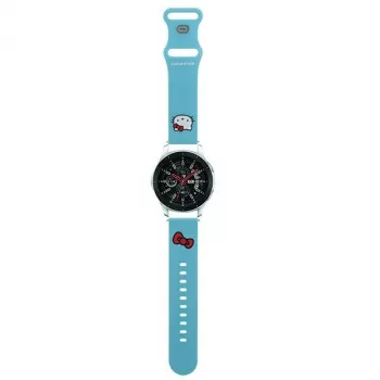 Hello Kitty universele siliconen horlogeband Kitty Head blauw 22mm