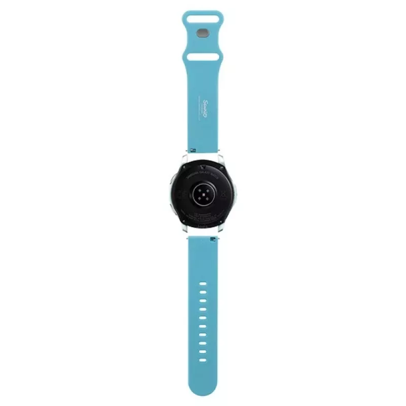 Hello Kitty universele siliconen horlogeband Kitty Head blauw 22mm