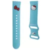Hello Kitty universele siliconen horlogeband Kitty Head blauw 22mm