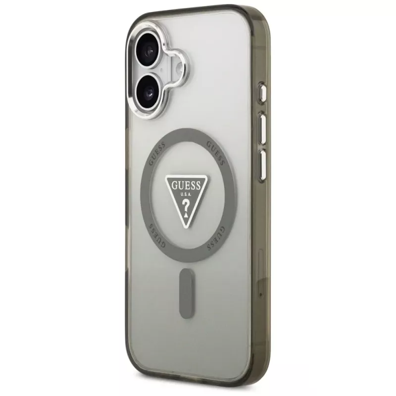 GUESS IML Gradient Triangle Logo MagSafe-hoesje voor iPhone 17 - khaki