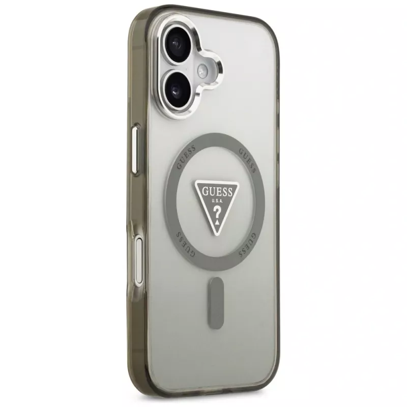 GUESS IML Gradient Triangle Logo MagSafe-hoesje voor iPhone 17 - khaki