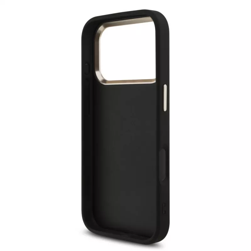 GUESS 4G Big Logo Classic hardcase voor iPhone 17 Pro / 18 Pro - zwart & goud