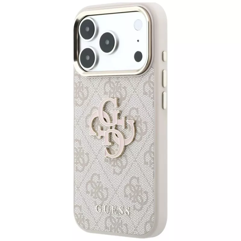 GUESS 4G & Big Resin Logo hoesje voor iPhone 17 Pro / 18 Pro - roze