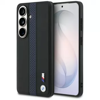 BMW Perforated Stripe Logo MagSafe-hoesje voor Samsung Galaxy S26 - blauw