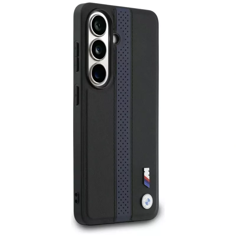 BMW Perforated Stripe Logo MagSafe-hoesje voor Samsung Galaxy S26 - blauw