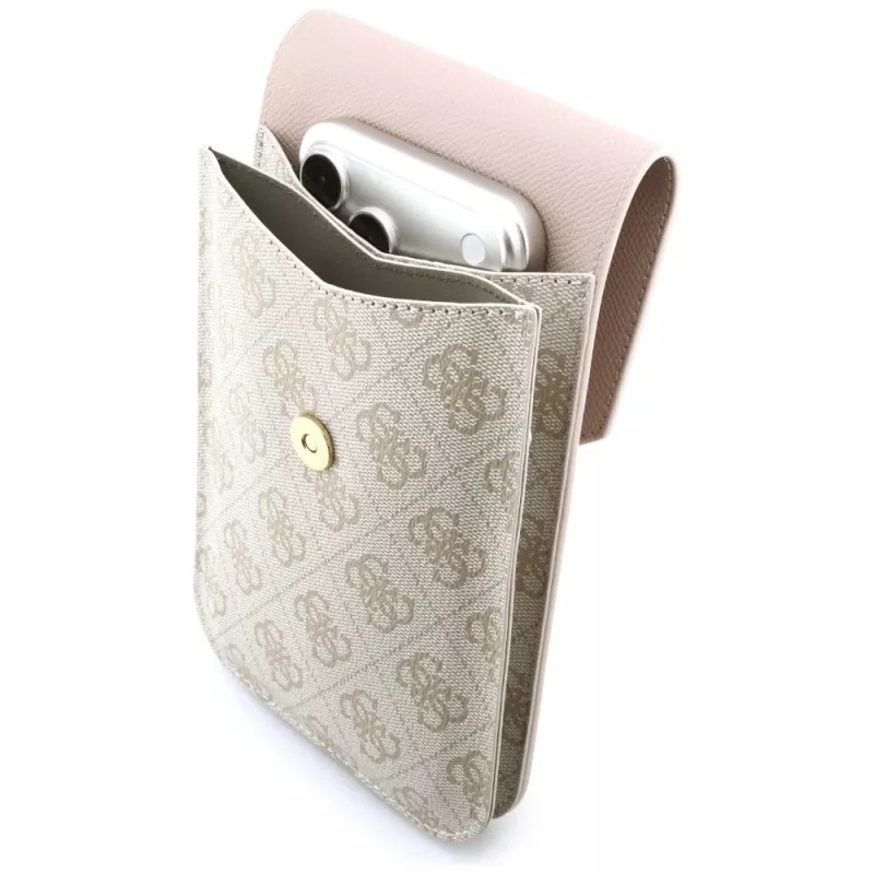 Guess Graines 4G & Classic Logos telefoontasje roze