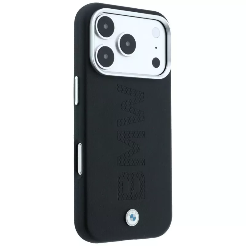 BMW Sign Centered Deboss MagSafe-hoesje voor iPhone 18 Pro Max / 17 Pro Max - zwart
