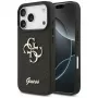 GUESS Fixed Glitter Big 4G hoesje voor iPhone 18 Pro / 17 Pro - zwart