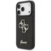 GUESS Fixed Glitter Big 4G hoesje voor iPhone 18 Pro / 17 Pro - zwart
