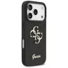GUESS Fixed Glitter Big 4G hoesje voor iPhone 18 Pro / 17 Pro - zwart