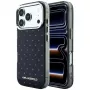 Karl Lagerfeld IML Rhinestones Allover en elektroplated logo case voor iPhone 18 Pro / 17 Pro - zwart