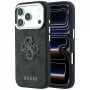 GUESS 4G & Big Resin Logo case voor iPhone 17 Pro / 18 Pro - zwart