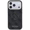 GUESS 4G & Big Resin Logo case voor iPhone 17 Pro / 18 Pro - zwart