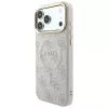 GUESS Embossed 4G Classic MagSafe-hoesje voor iPhone 17 Pro Max / 18 Pro Max - roze