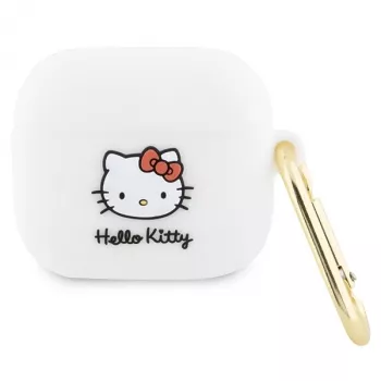 Hello Kitty HKA33DKHSH AirPods 3 hoesje wit siliconen 3D Kitty-hoofd