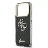 GUESS IML 4G Script Metal case voor iPhone 18 Pro Max / 17 Pro Max - zwart