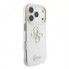 GUESS IML 4G Script Metal MagSafe-hoesje voor iPhone 18 Pro / 17 Pro, Wit