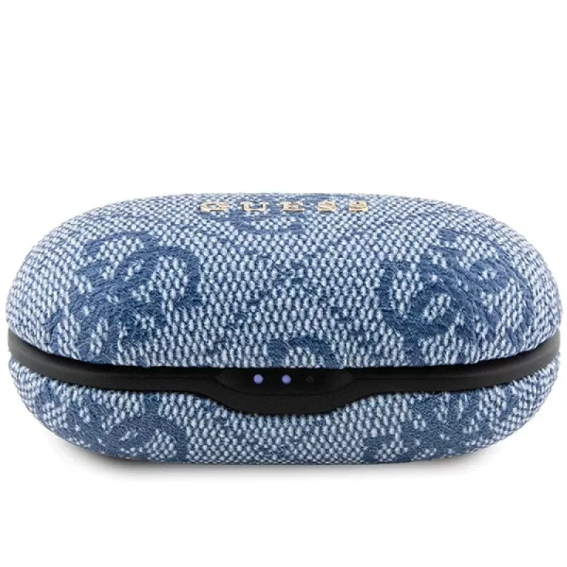 GUESS GUTWSP4EGB True Wireless Bluetooth-oordopjes met oplaaddock, ENC, blauw metaal