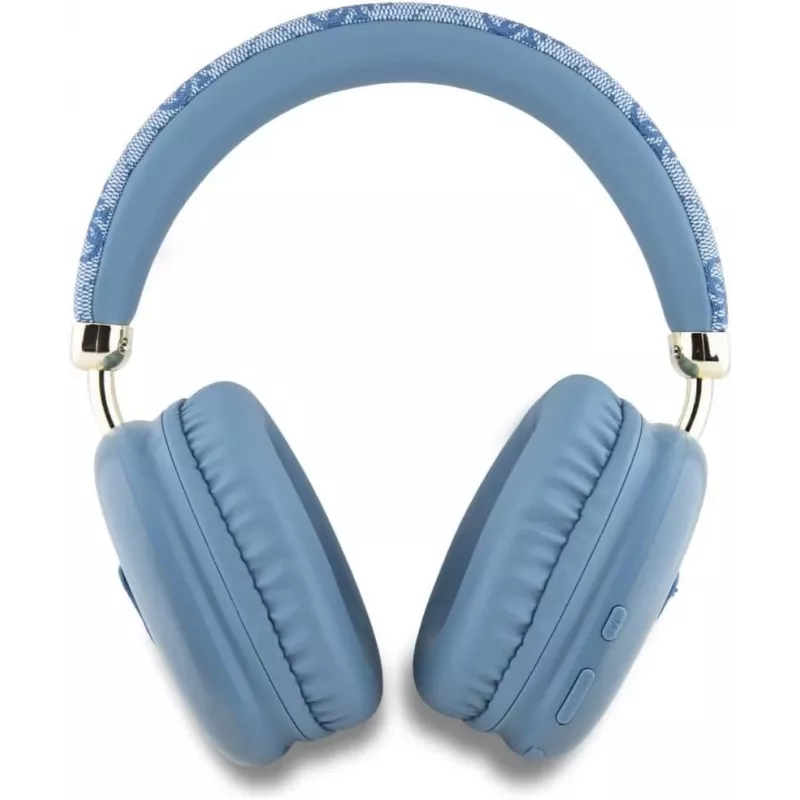 GUESS 4G Triangle Logo draadloze over-ear-koptelefoon Bluetooth 5.3 blauw