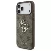 GUESS 4G Big Logo achterkanthoesje voor Apple iPhone 17 Pro / 18 Pro - bruin