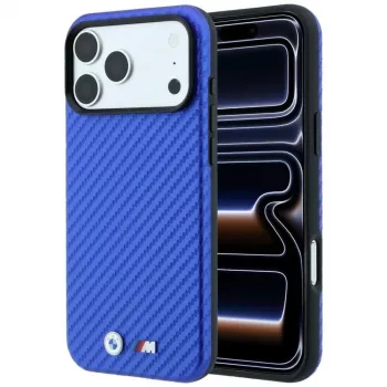 BMW M Carbon Metal Logo MagSafe-hoesje voor iPhone 18 Pro Max / 17 Pro Max - blauw