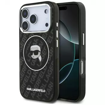 Karl Lagerfeld IML Karl Head Logo MagSafe-hoesje voor iPhone 17 Pro - zwart