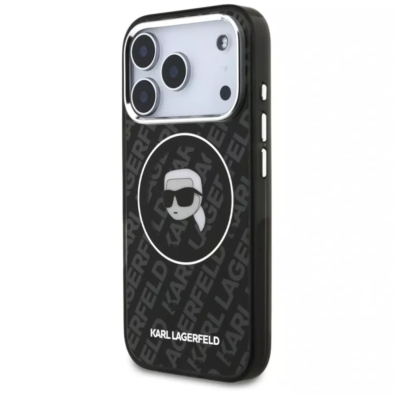 Karl Lagerfeld IML Karl Head Logo MagSafe-hoesje voor iPhone 17 Pro - zwart