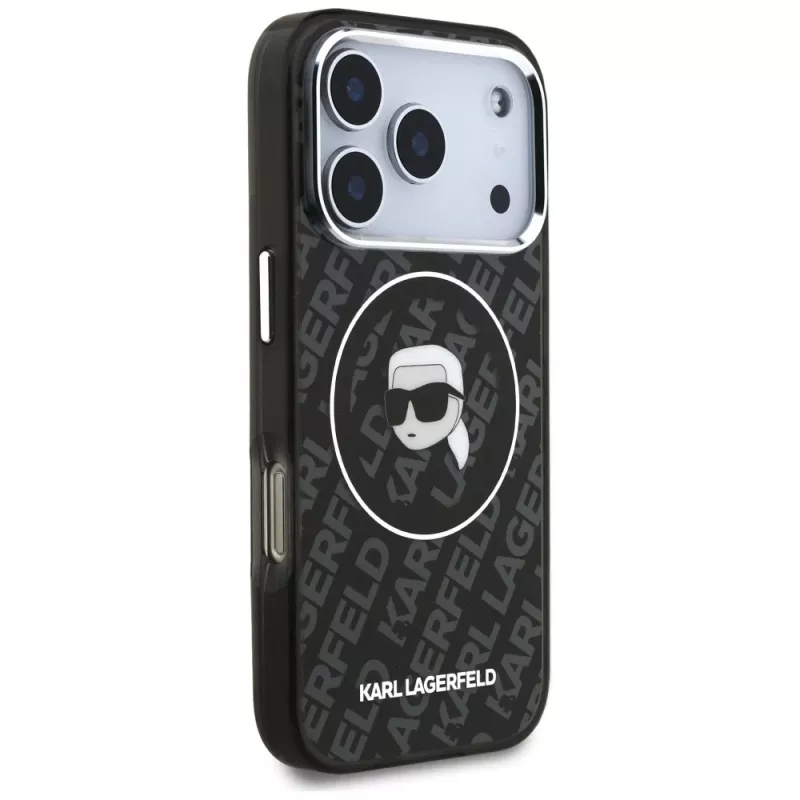 Karl Lagerfeld IML Karl Head Logo MagSafe-hoesje voor iPhone 17 Pro - zwart