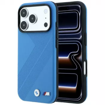 BMW M Tire Track Metaal-logo MagSafe-hoesje voor iPhone 18 Pro / 17 Pro - blauw