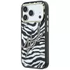 Karl Lagerfeld IML Signature Zebra Glitter MagSafe-hoesje voor iPhone 18 Pro Max / 17 Pro Max - goud