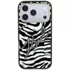 Karl Lagerfeld IML Signature Zebra Glitter MagSafe-hoesje voor iPhone 18 Pro Max / 17 Pro Max - goud