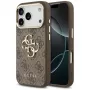 GUESS 4G Big Logo Classic telefoonhoesje voor iPhone 17 Pro Max / 18 Pro Max - bruin & goud