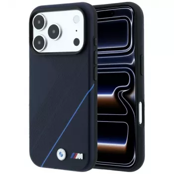 BMW M Tire Track Blue Line MagSafe-hoesje voor iPhone 18 Pro Max / 17 Pro Max - navy blue