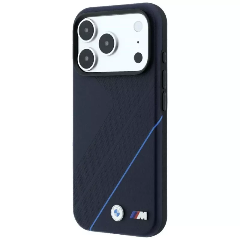 BMW M Tire Track Blue Line MagSafe-hoesje voor iPhone 18 Pro Max / 17 Pro Max - navy blue