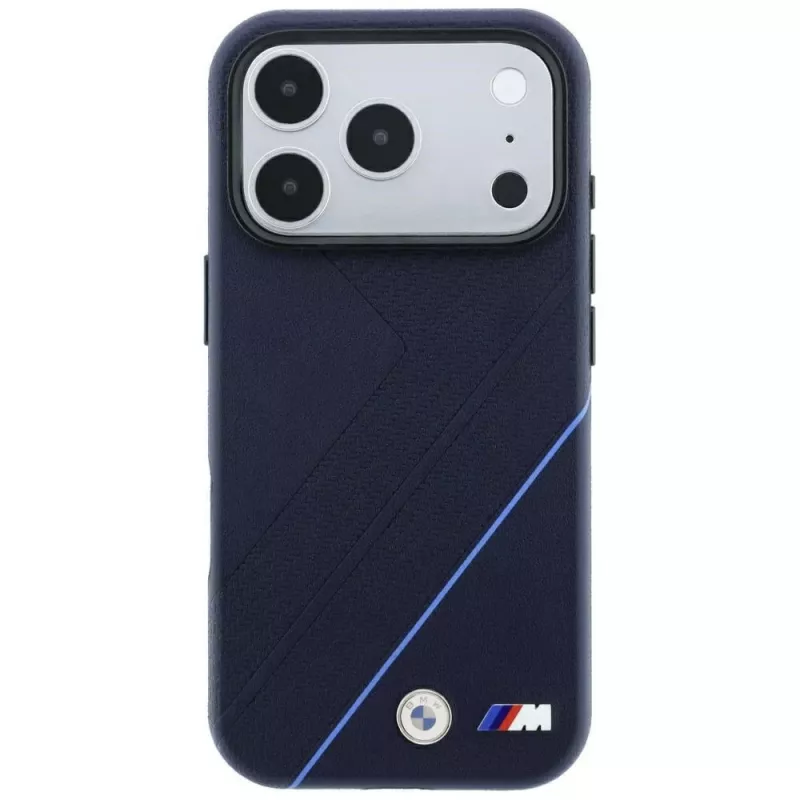 BMW M Tire Track Blue Line MagSafe-hoesje voor iPhone 18 Pro Max / 17 Pro Max - navy blue