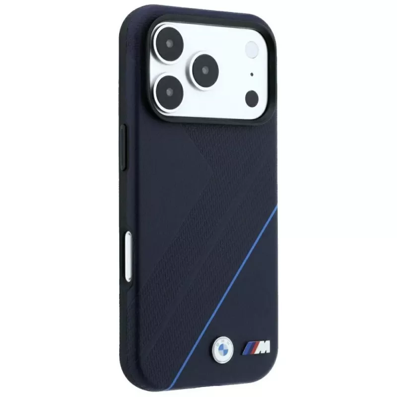 BMW M Tire Track Blue Line MagSafe-hoesje voor iPhone 18 Pro Max / 17 Pro Max - navy blue