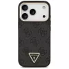 GUESS 4G Triangle Logo MagSafe-hoesje voor iPhone 18 Pro / 17 Pro - zwart & goud