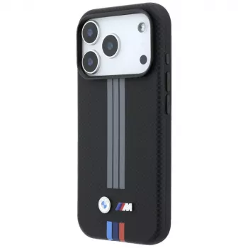 BMW M Quadrille Kevlar Antraciet & driekleurige druklijnen MagSafe-hoesje voor iPhone 18 Pro / 17 Pro