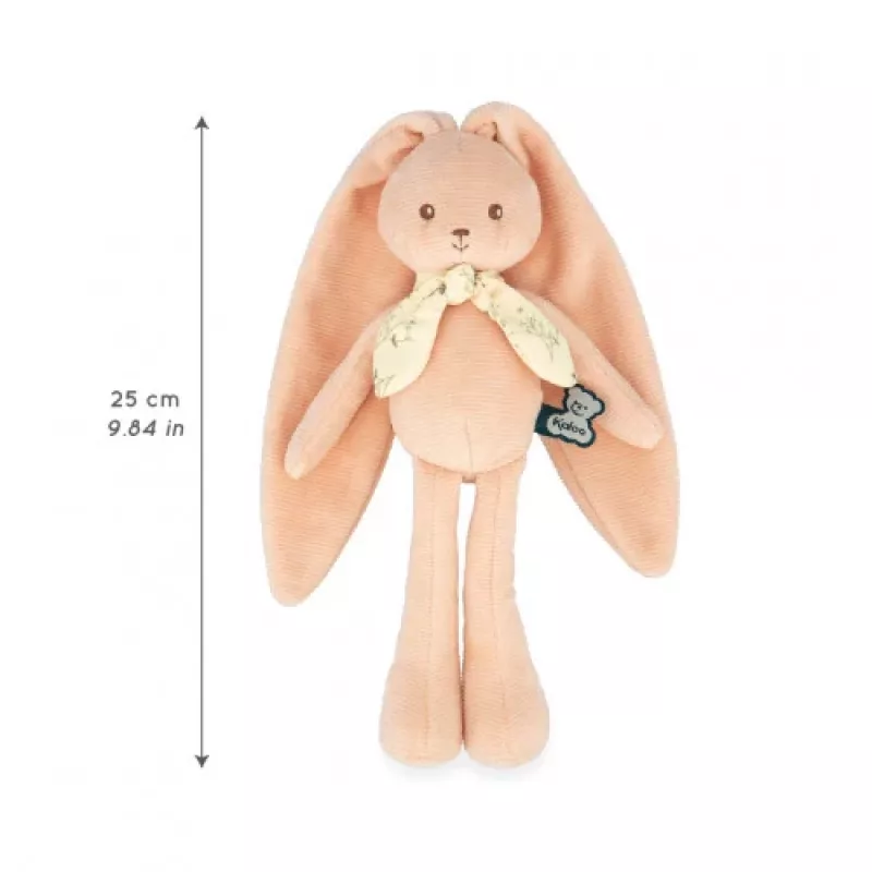 Kaloo Lapinoo perzikroze pluchen konijn 25 cm in geschenkdoos