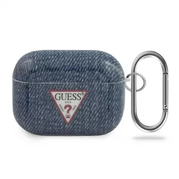 GUESS AirPods Pro hoesje donkerblauw jeans collectie
