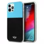 MINI MORRIS Color Block hard case voor iPhone 12/12 Pro 6,1 inch - blauw