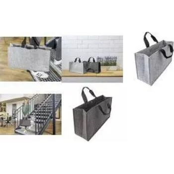 SIGEL BA431 Desk Sharing Bag Basic L lichtgrijs kunstvilt